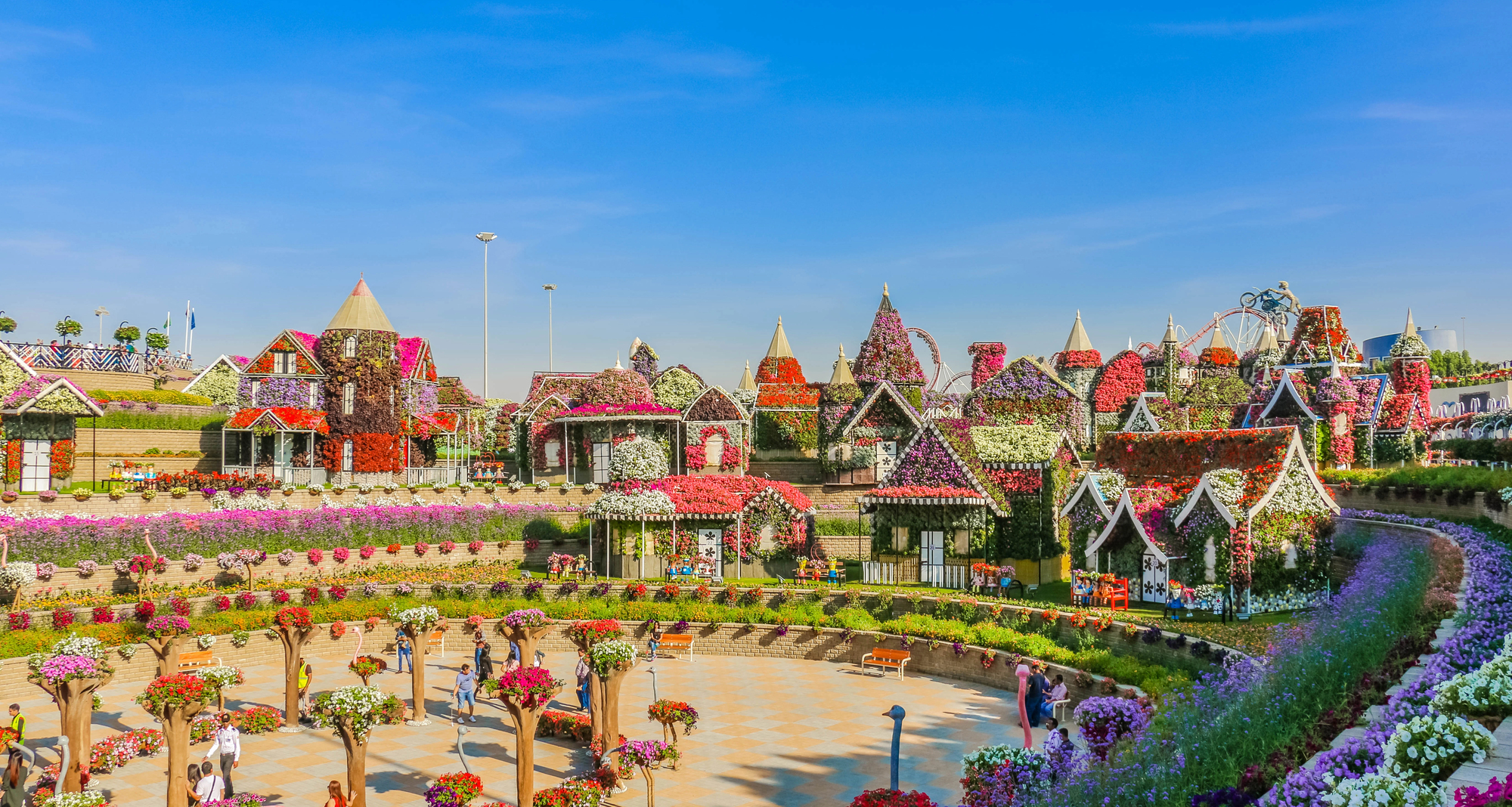 Парк цветов Miracle Garden и ярмарка Global Village из Аджмана