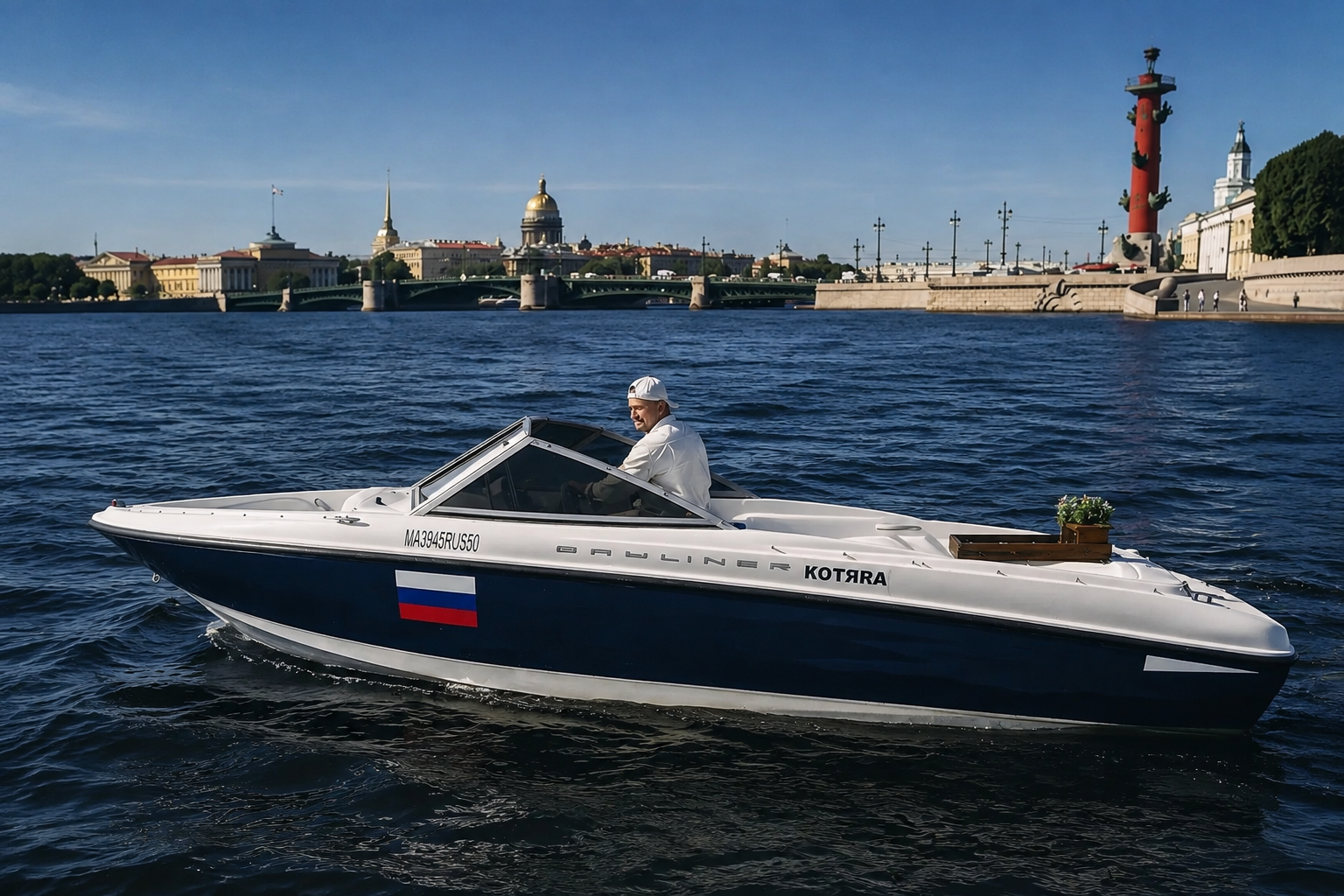 Аренда катера «КОТЯRА» с капитаном со скидкой 25%