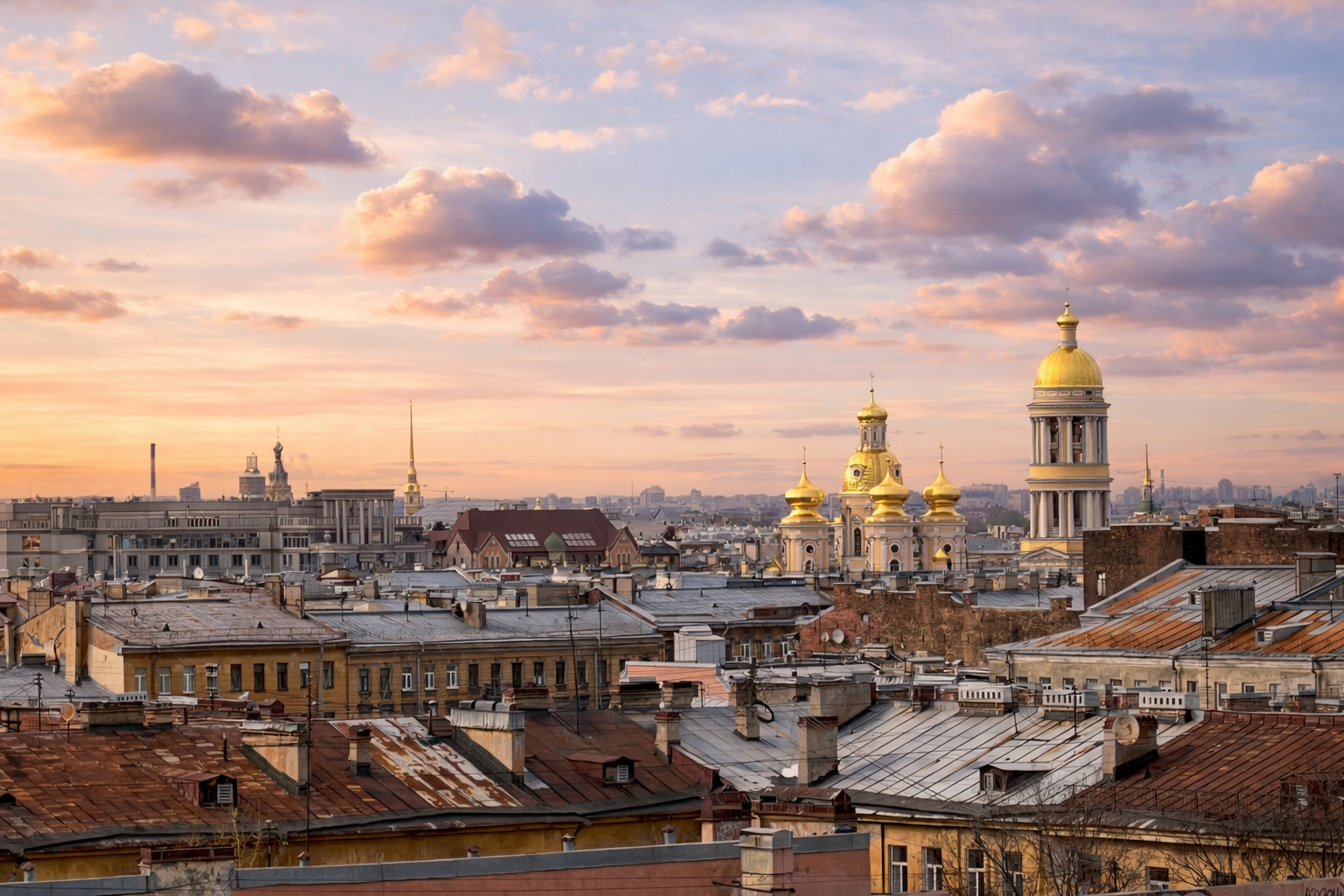 Комбо-экскурсия «Смотровая площадка, закрытые парадные и дворы-колодцы: контрастный Петербург» со скидкой 29%