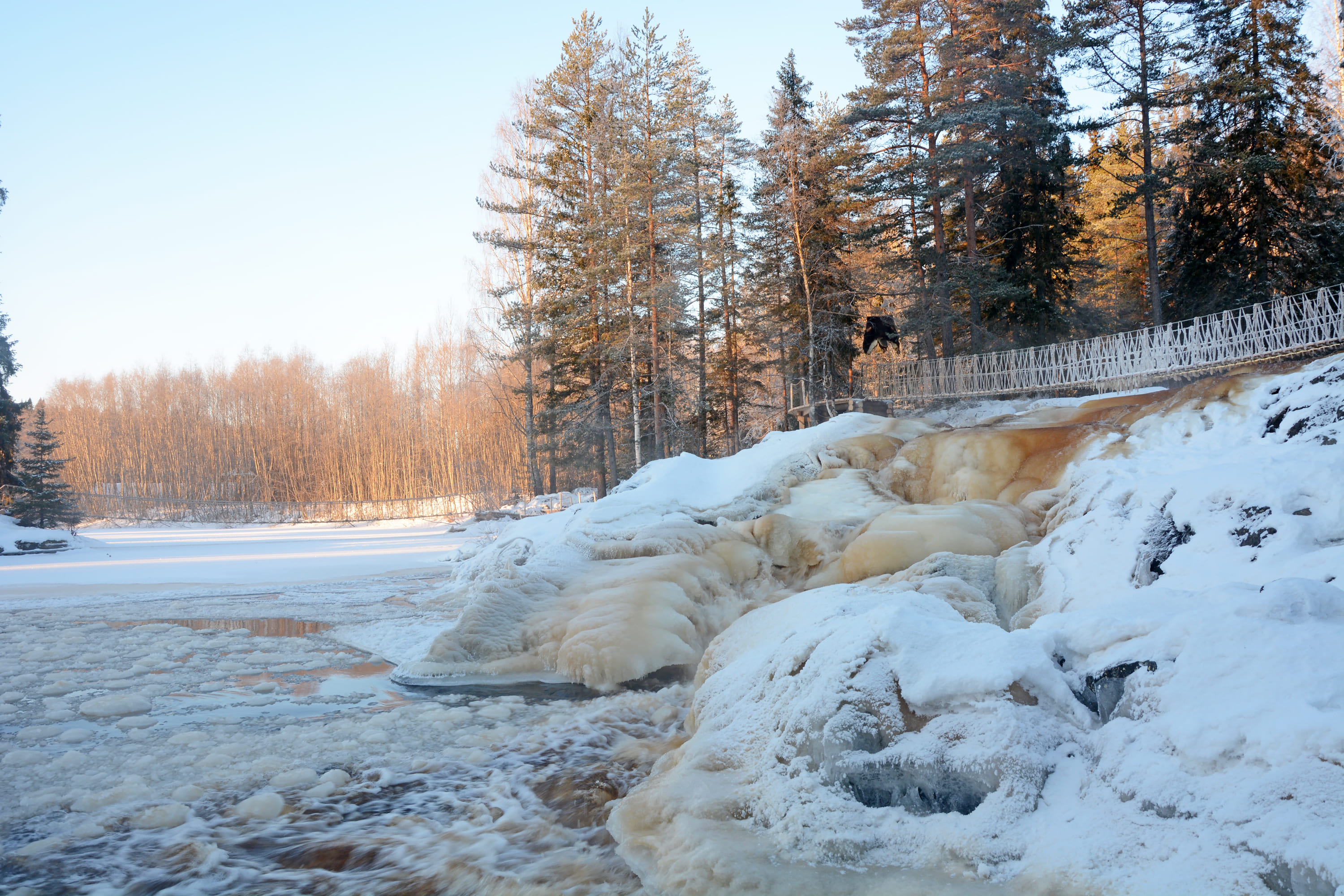 Экскурсия «Дивный день в Карелии: водопады, хаски, водная прогулка на драккаре к форелевой ферме» со скидкой 35%