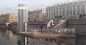 Туалеты-маяки на Дворцовой набережной в СПб: что за проект