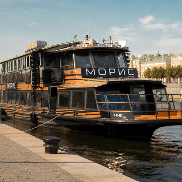 Прогулка по Москве-реке на дизайнерском теплоходе «Морис» от Крымского моста Прогулка по Москве-реке на дизайнерском теплоходе «Морис» от Крымского моста