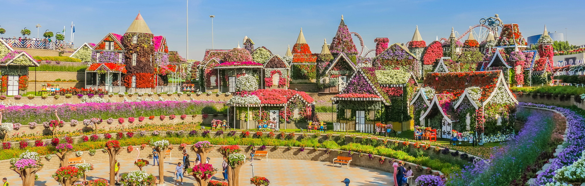 Парк цветов Miracle Garden и ярмарка Global Village из Шарджи