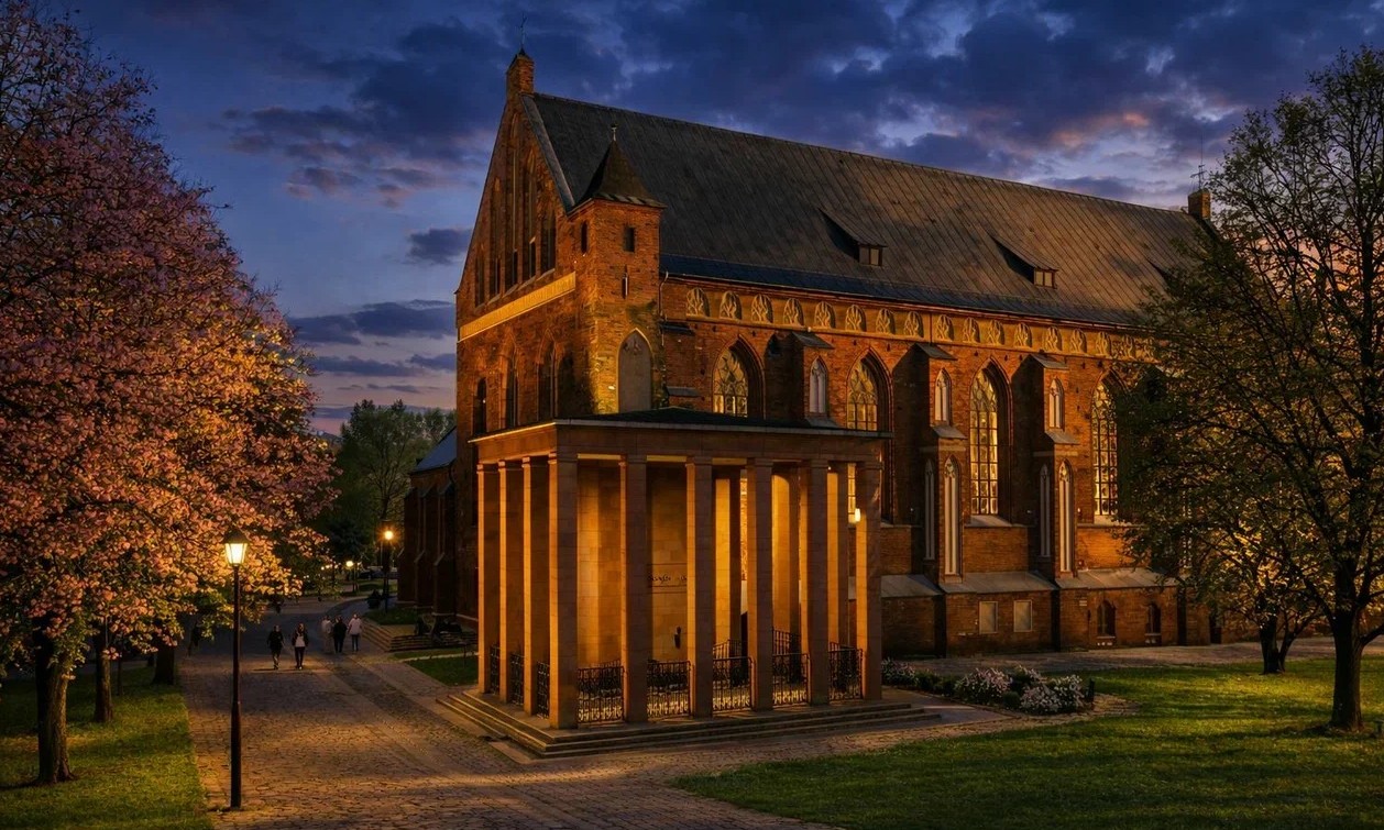 Автобусно-пешеходная экскурсия «Огни вечернего Калининграда» со скидкой 20%