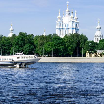 Поездка на «Метеоре» по Неве «Городская регулярная линия» от причала «ВодоходЪ»
