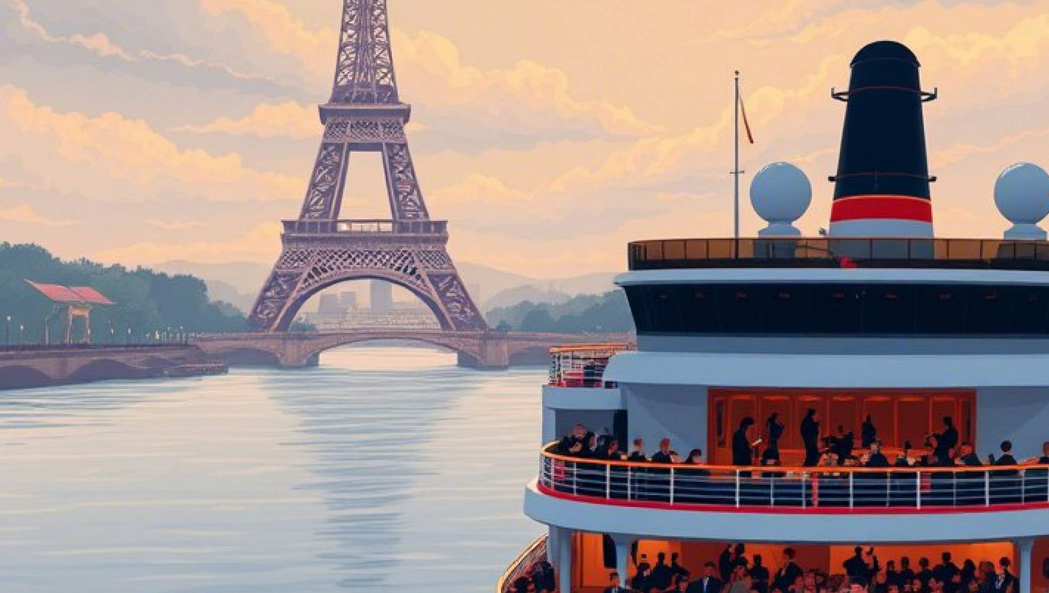 Концерт на теплоходе «Под небом Парижа» со скидкой 30%